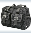 OiOi Charcoal Floral Jacquard Carry All Changing Bag