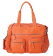 OiOi Tangerine Faux Buffalo Carry All Changing Bag