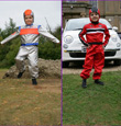 Astronaut and Racing Driver 2 in 1 Boys Fancy Dress Costume