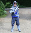 Blue Crusader Knight Boys Fancy Dress Costume