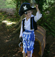 Peg Leg Pirate Boys Fancy Dress Costume