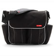 Skip Hop Dash Changing Bag in Black with White Piping