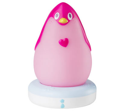 Lumilove Musical Penguin Night Light in Pink